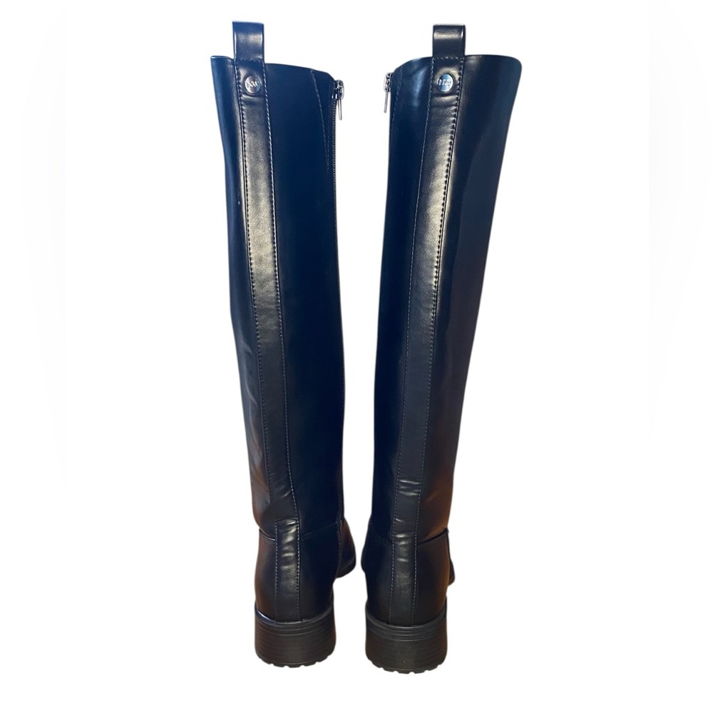 Nine West Leather Black Knee-High Women's Boots Size 8 - Picture 3 of 7